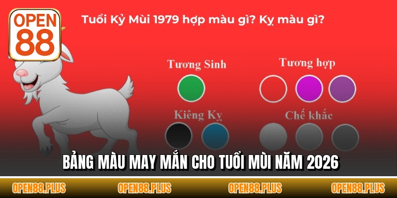 Bảng màu may mắn cho tuổi Mùi năm 2026