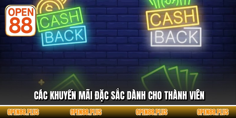 Các khuyến mãi đặc sắc dành cho thành viên